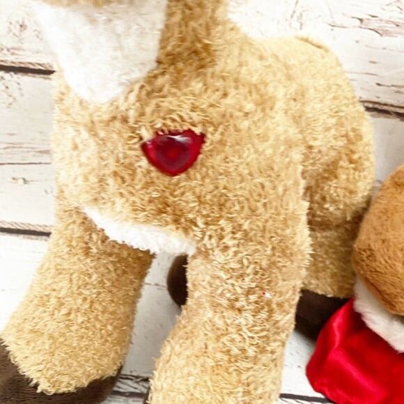 BUILD A BEAR Christmas Holiday Clarice Reindeer & Holly Moose Plush - Picture 3 of 12